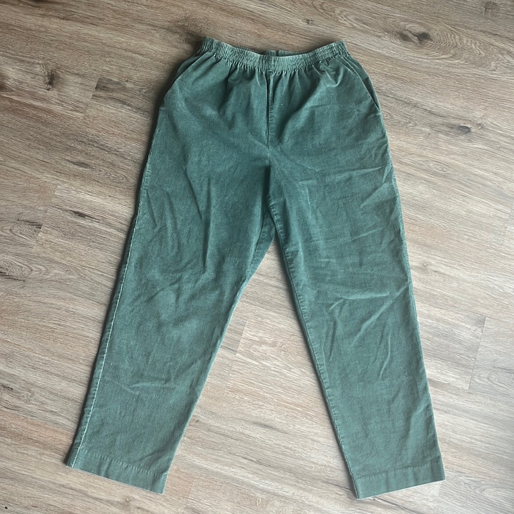 Green Corduroy Alfred Dunner Pants